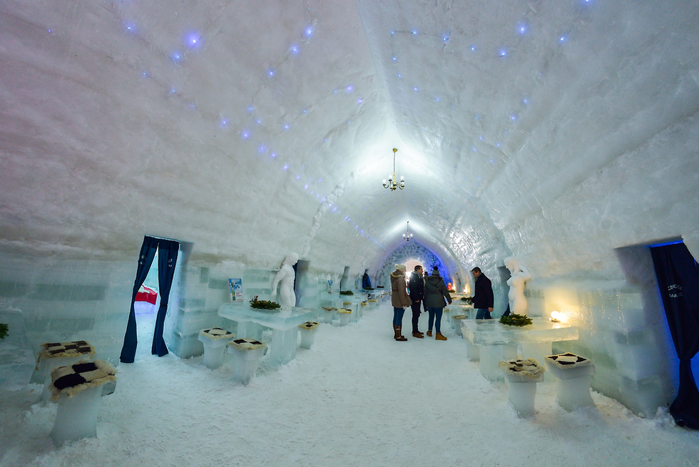 Ледяной отель в Румынии. Фото: shutterstock