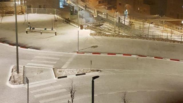 Снегопад в Иерусалиме