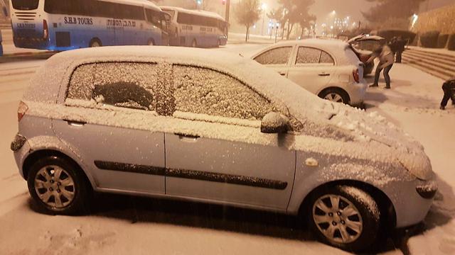 Winter weather in Jerusalem (Photo: Ido Cohen)