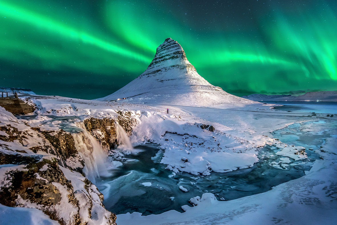 Северное сияние, Исландия. Фото: shutterstock