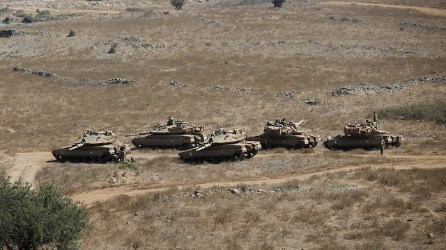 IDF troops training on the Golan (Photo: Reuters)