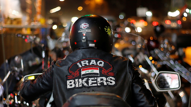 בגדד אופנוע כנופיית האופנוענים של עיראק (צילום: רויטרס)