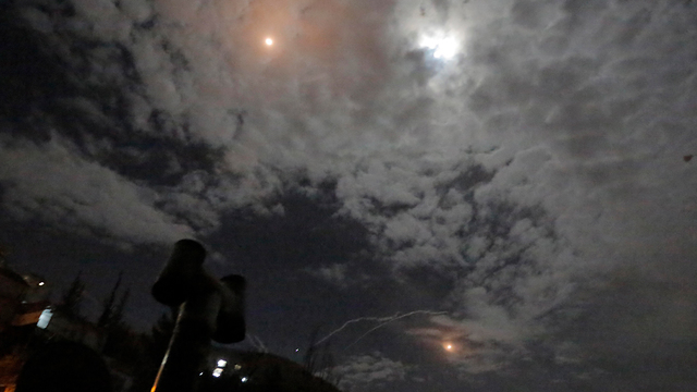 IAF attack overnight Monday in Syria (Photo: EPA)