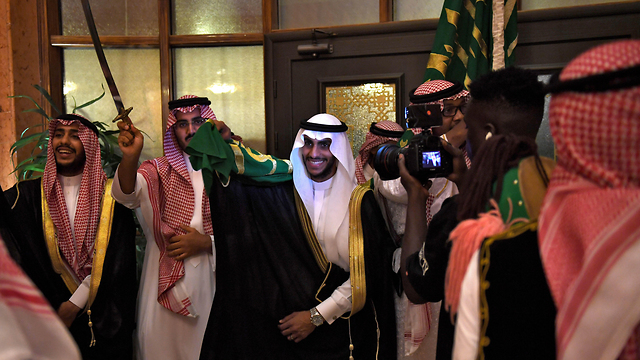בסיל אלבאני  חתונה  חתונות סעודיה (צילום: AFP)