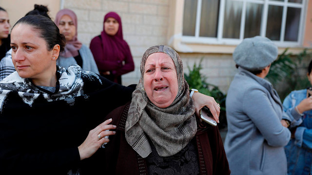 הלווייתה של הנרצחת מאוסטרליה איה מסארוה בבאקה אל גרבייה (צילום: AFP)