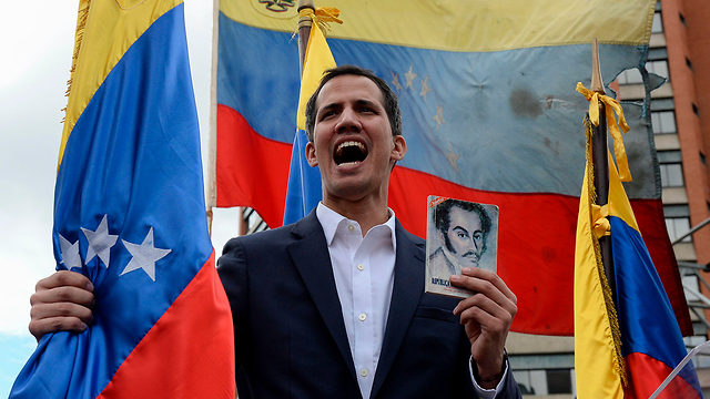 Venezuelan opposition leader Juan Guaido during a protest in Caracas (Photo: AFP)