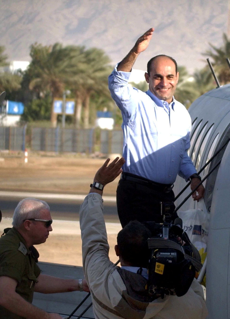 עזאם עזאם לאחר שחרורו מהכלא המצרי בשנת 2004 (צילום: ג'ו קוט)