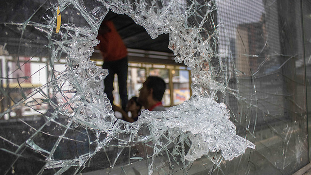 נזקי העימותים בוונצואלה (צילום: MCT)