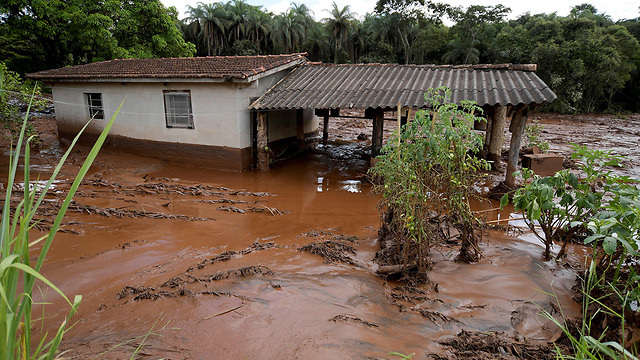 נזקי קריסת הסכר בברזיל (צילום: רויטרס)