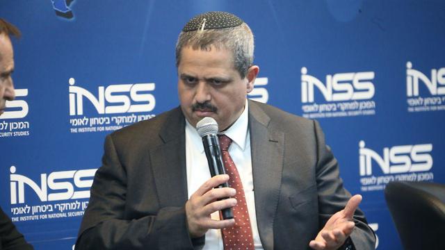 Former Israel Police chief Roni Alsheich at the INSS conference, January 27, 2019