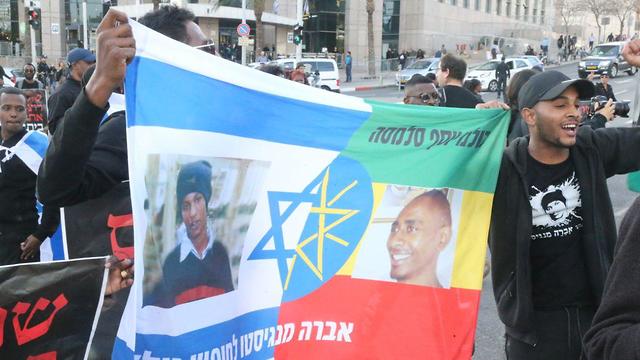 Демонстрация эфиопской общины в Тель-Авиве. Фото: Моти Кимхи (Photo: Motti kimchi)