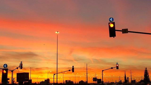Закат в Ришон ле-Ционе. Фото: Дор Эдот