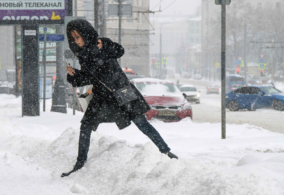 Зима на улицах Москвы. Фото: AFP