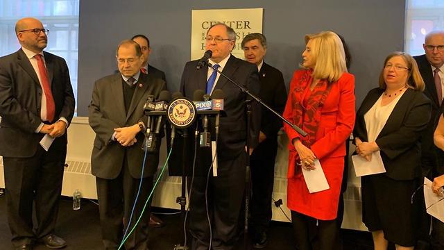 Rep. Carolyn Maloney and Consul General Danny Dayan and members of various Jewish advocacy groups  (Photo: Consulate General of Israel in New York)