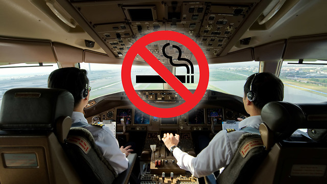 אסור לעשן בתא הטייס (צילום: shutterstock)
