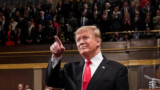 US President Donald Trump delivers the State of the Union address at the US Capitol in Washington, DC, on February 5, 2019.