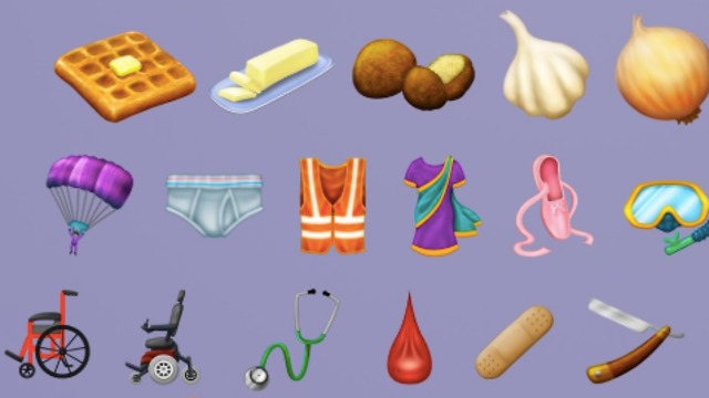 חלק מהאימוג'ים החדשים (צילום: Emojipedia)