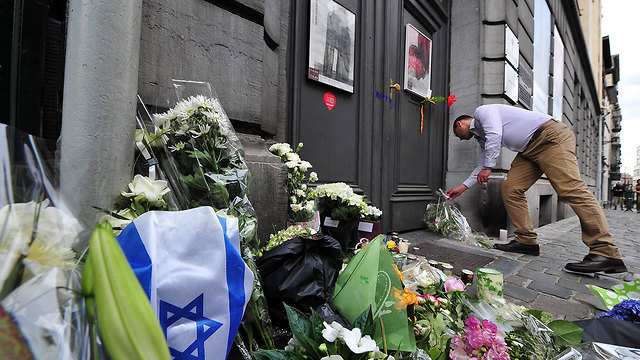 המוזיאון היהודי ב בריסל אחרי הפיגוע בלגיה  (צילום: AFP)