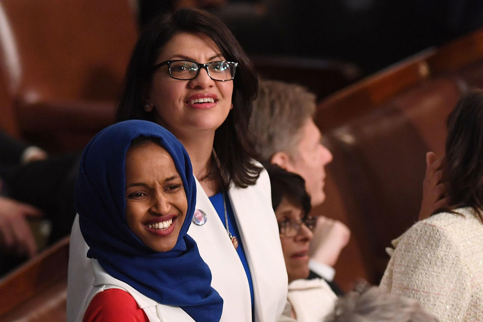 Members of Congress Ilhan Omar and Rashida Tlaib (Photo: AFP)