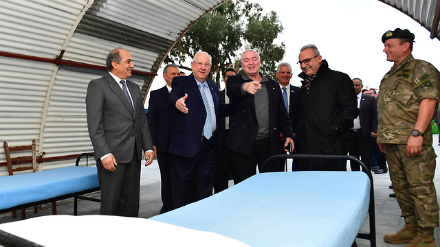 נשיא המדינה ראובן (רובי) ריבלין בטקס לציון 70 שנה לסגירת מחנות המעפילים בקפריסין (צילום: קובי גדעון, לע