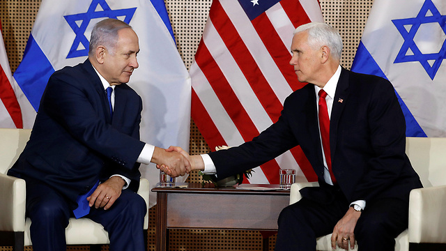 Netanyahu and Pence (Photo: Reuters)