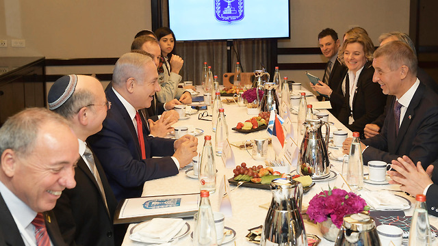 Benjamin Netanyahu hosts the Slovak leader Peter Pellegrini (Photo: GPO) (Photo: GPO)