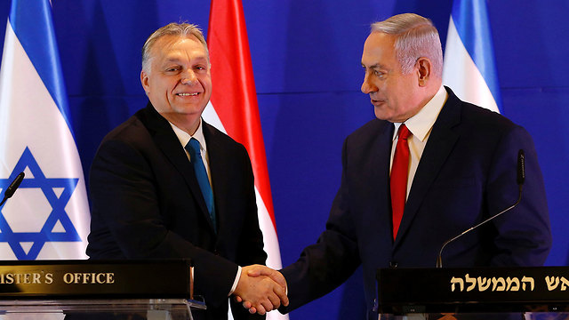 Benjamin Netanyahu with Hungarian PM Viktor Orban (Photo: Reuters)