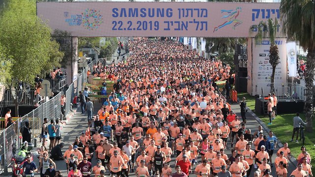 Tel Aviv marathon (Photo: Oren Aharoni)