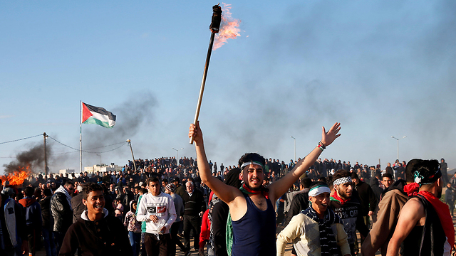 Gaza border riots (Photo: Reuters)