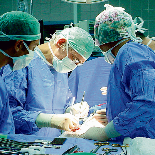 הציל אלפי בני אדם. פרופ' איתן מור במהלך אחד הניתוחים (צילום: דוברות בית חולים בלינסון המכון לצילום)