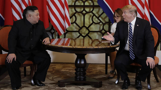 קים ג'ונג און דונלד טראמפ מפגש פסגה וייטנאם (צילום: AP)