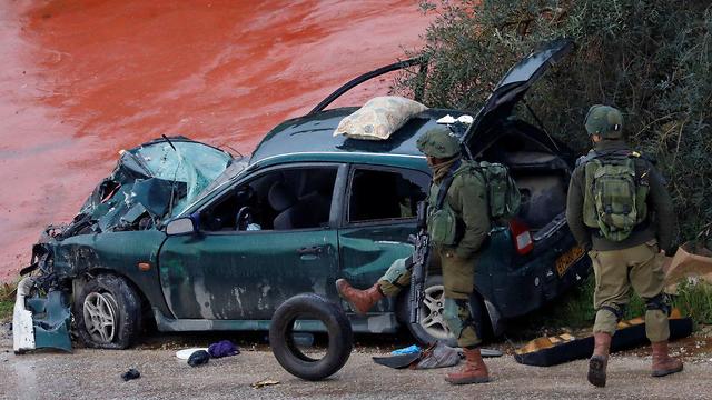 Scene of the car-ramming attack  (Photo: Reuters)