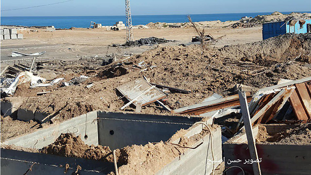 Все, что осталось от объекта военно-морских сил ХАМАСа