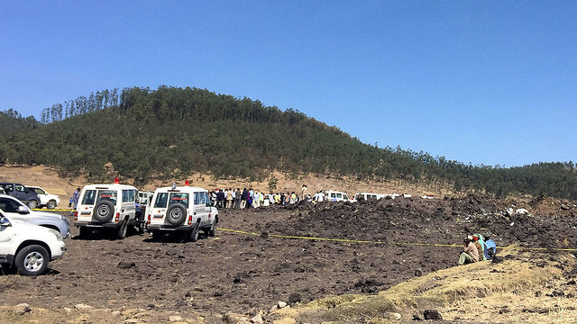 התרסקות מטוס אתיופיה אתיופיין איירליינס Ethiopian Airlines (צילום: רויטרס)