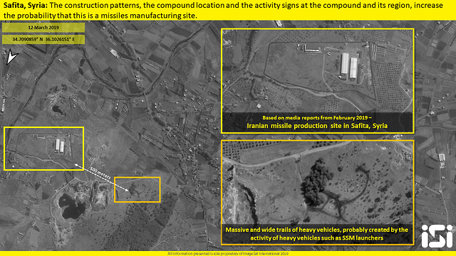 צילום לוויין של אתר איראני לייצור טילי טק