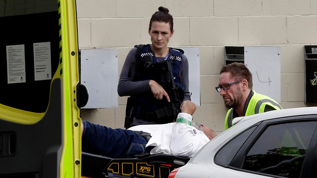 זירת הירי במסגדים בניו זילנד (צילום: AP)