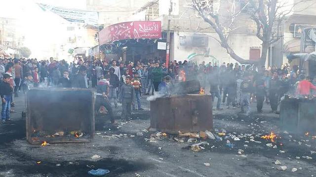 התחדשו המחאות נגד חמאס בעזה ()