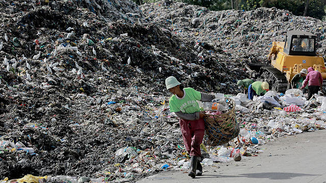 זיהום הפלסטיק בפיליפינים (צילום: גרינפיס)
