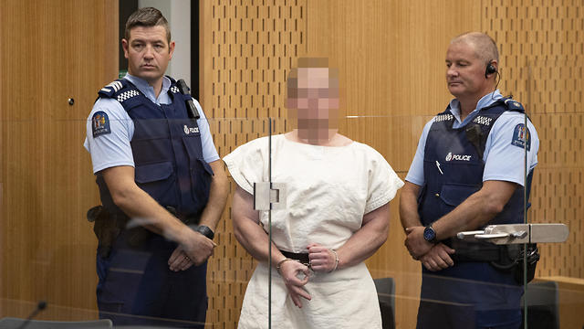 החשוד בטבח במסגד בניו זילנד (צילום: EPA)