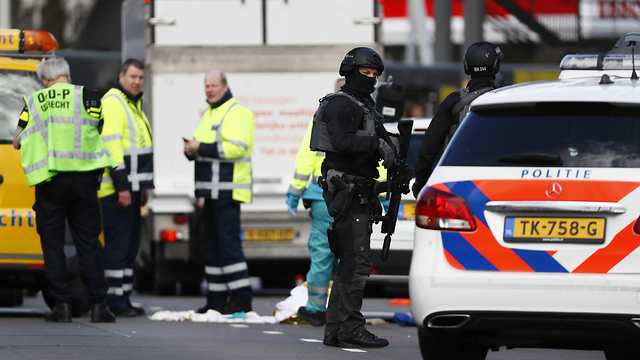 Dutch security forces at the scene of the attack (Photo: EPA)