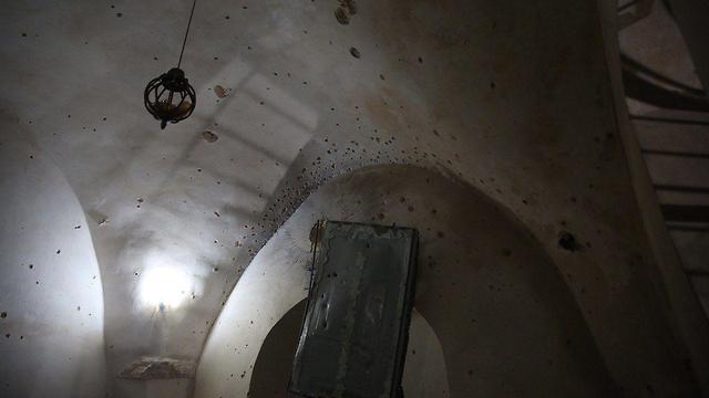 מבנה נטוש בו נתפס המחבל עמר אבו לילא מהפיגוע באריאל ()