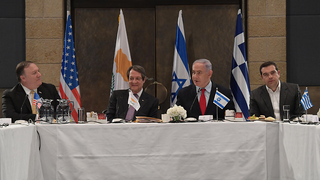В Иерусалиме госсекретарь США, президент Кипра, премьер Израиля и премьер Греции. Фото: ЛААМ