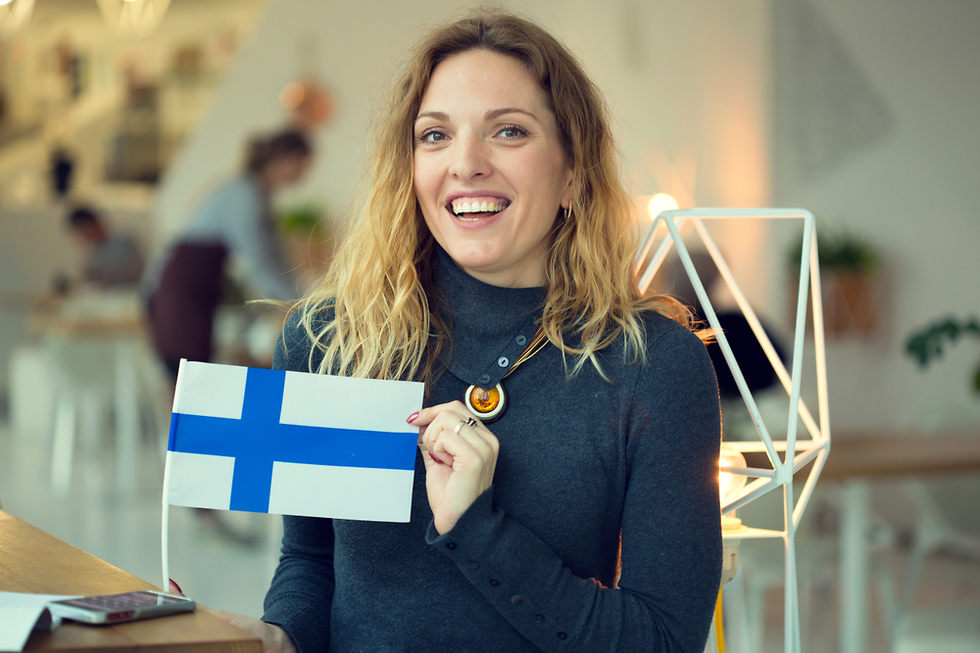 אזרחית פינלנדית מאושרת (צילום: shutterstock)