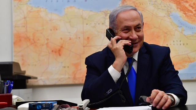 Netanyahu calls Trump to thank him for his support on the Golan issue (Photo: GPO)