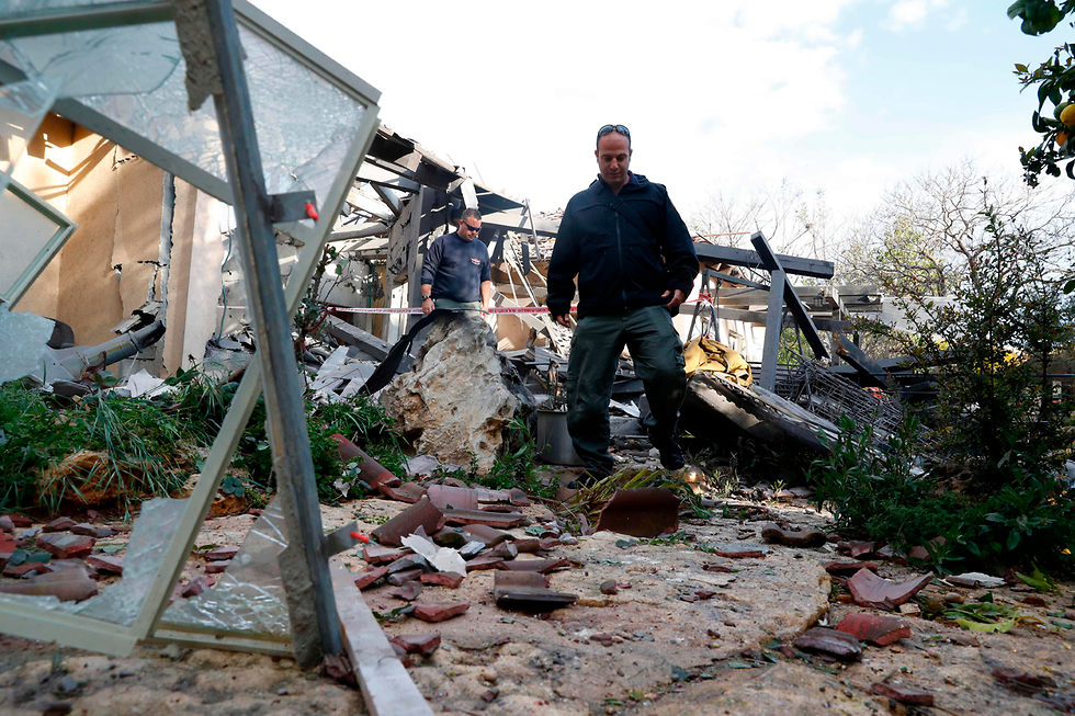 House damaged by Gaza rocket (Photo: AFP)