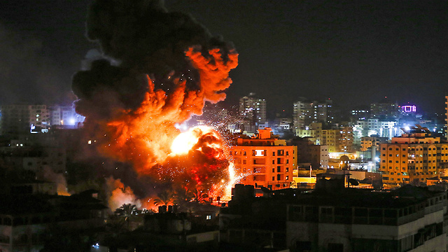 Удар по Газе. Фото: AFP