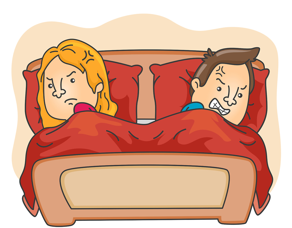 איור של זוג כועס (צילום: Shutterstock)