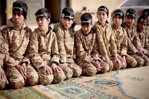 Screenshot of children appearing in an Islamic State propaganda video.