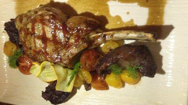 The Nomi veal chop: Beautiful and succulent (Photo: Buzzy Gordon)
