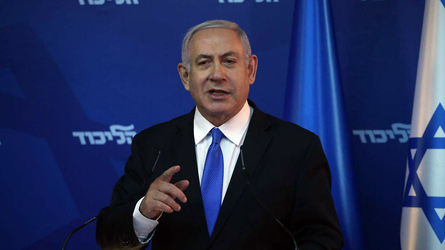 Премьер-министр Нетаниягу выступает с заявлением для прессы. Фото: Охад Цвайгенберг (Photo: Ohad Z)